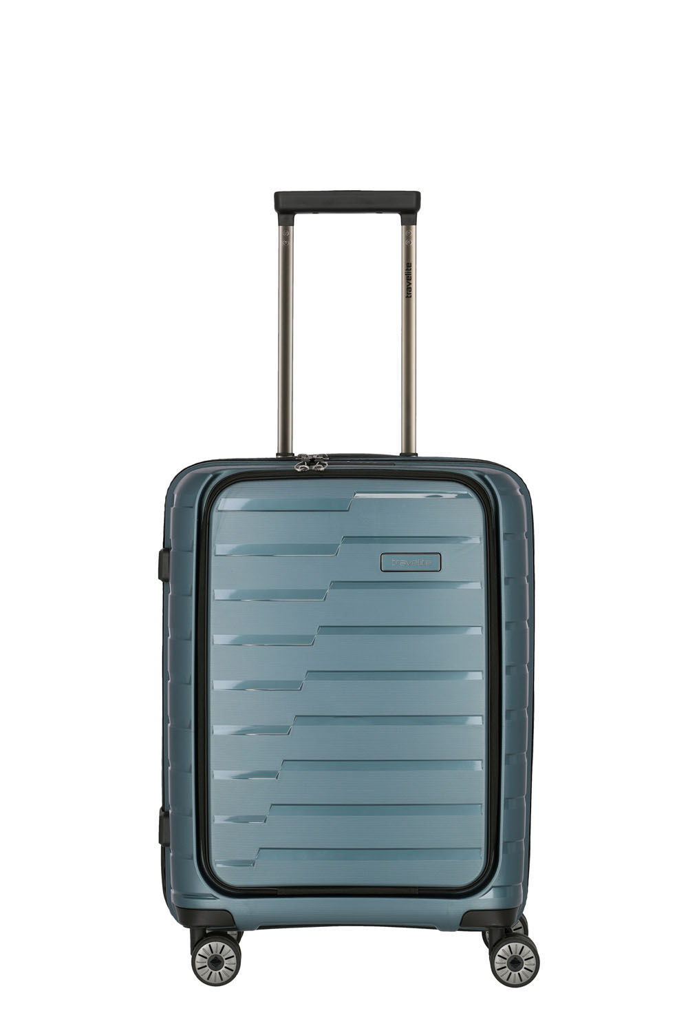 Travelite Air Base Trolley S, 4 Rollen mit Vortasche Eisblau Travelite Air Base Trolley S, 4 Rollen mit Vortasche Eisblau