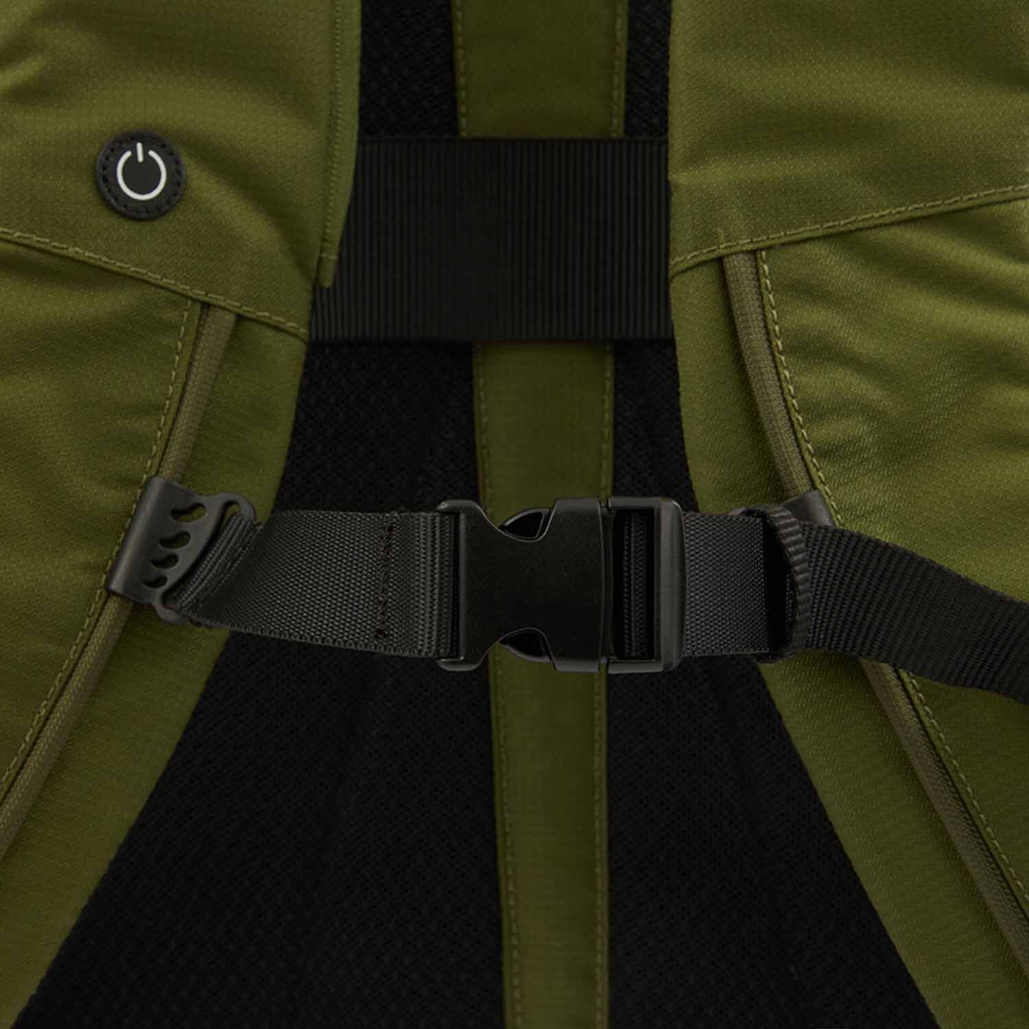 Piquadro Arne Bike Rolltop-Rucksack 15,6" Laptopfach und mit LED-Licht Schwarz