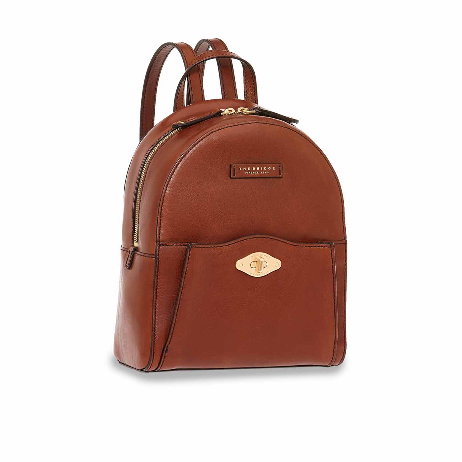 The Bridge Barbara Rucksack 04338201 Braun/Gold The Bridge Barbara Rucksack 04338201 Braun/Gold