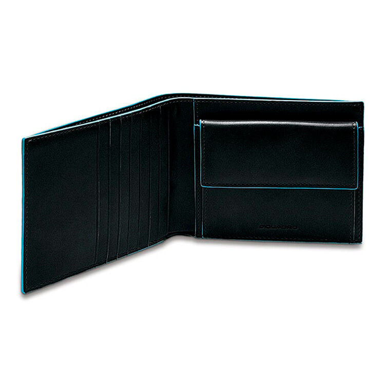 Piquadro Blue Square Herrenbrieftasche + RFID Schwarz