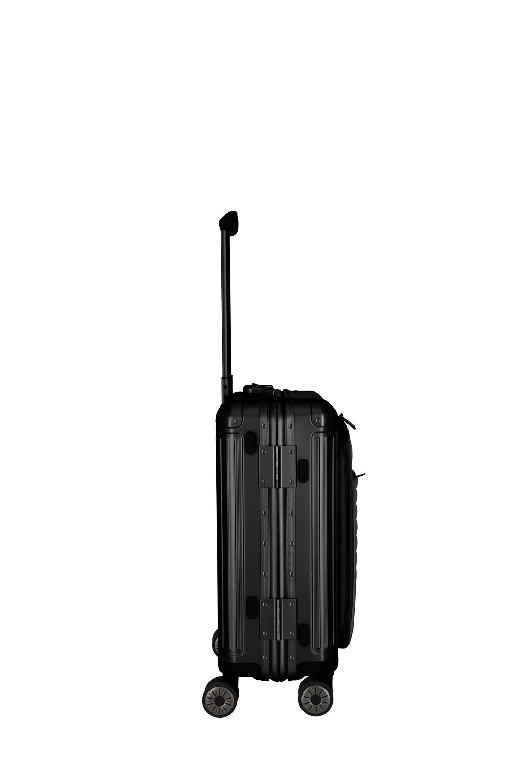 Travelite Next Trolley S 4-Rad mit Vortasche Schwarz