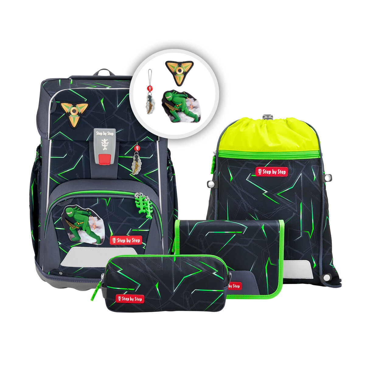 Step by Step GIANT Schulranzen 5-teiliges Set, Kollektion 2026