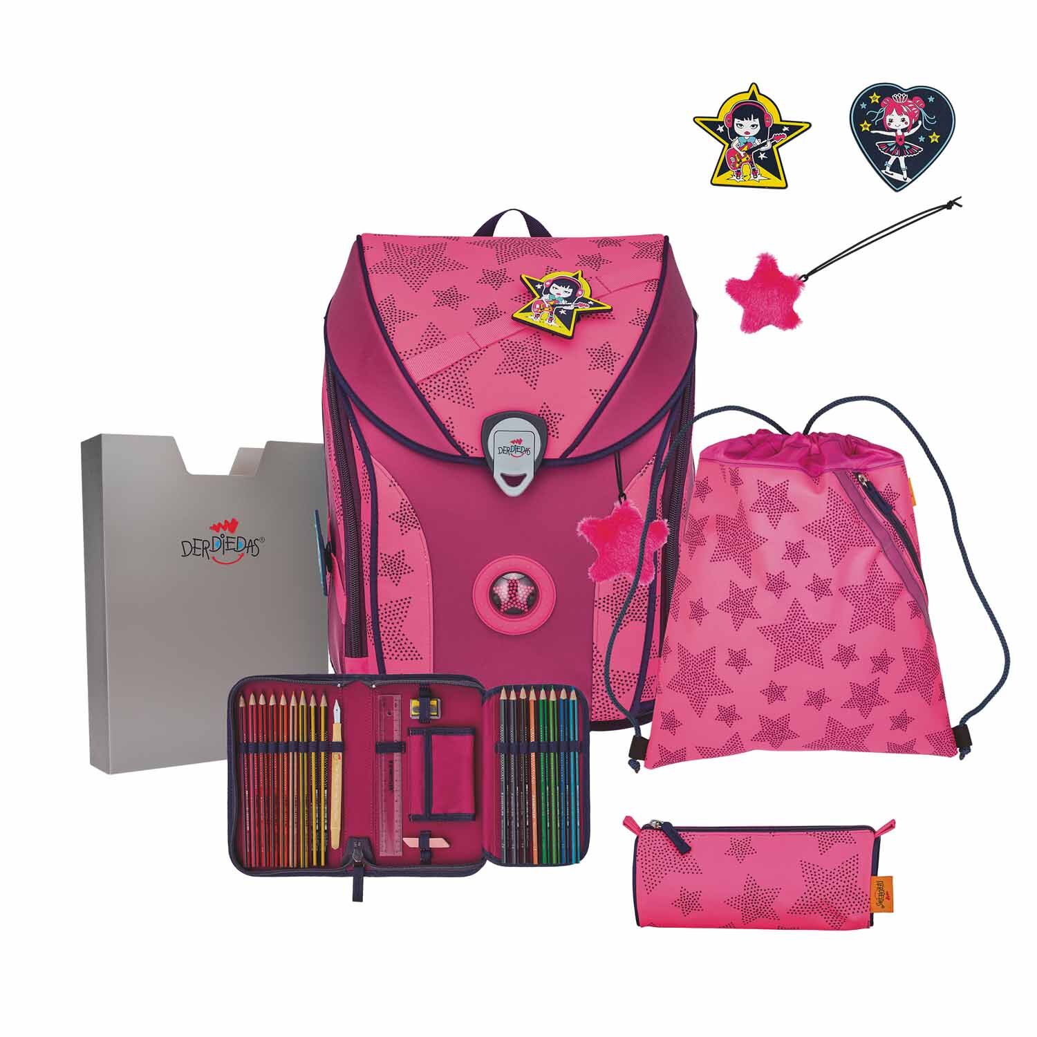 DerDieDas ErgoFlex MAX "Superflash" Schulrucksack-Set 5-teilig mit Sportbeutel DerDieDas ErgoFlex MAX "Superflash" Schulrucksack-Set 5-teilig mit Sportbeutel