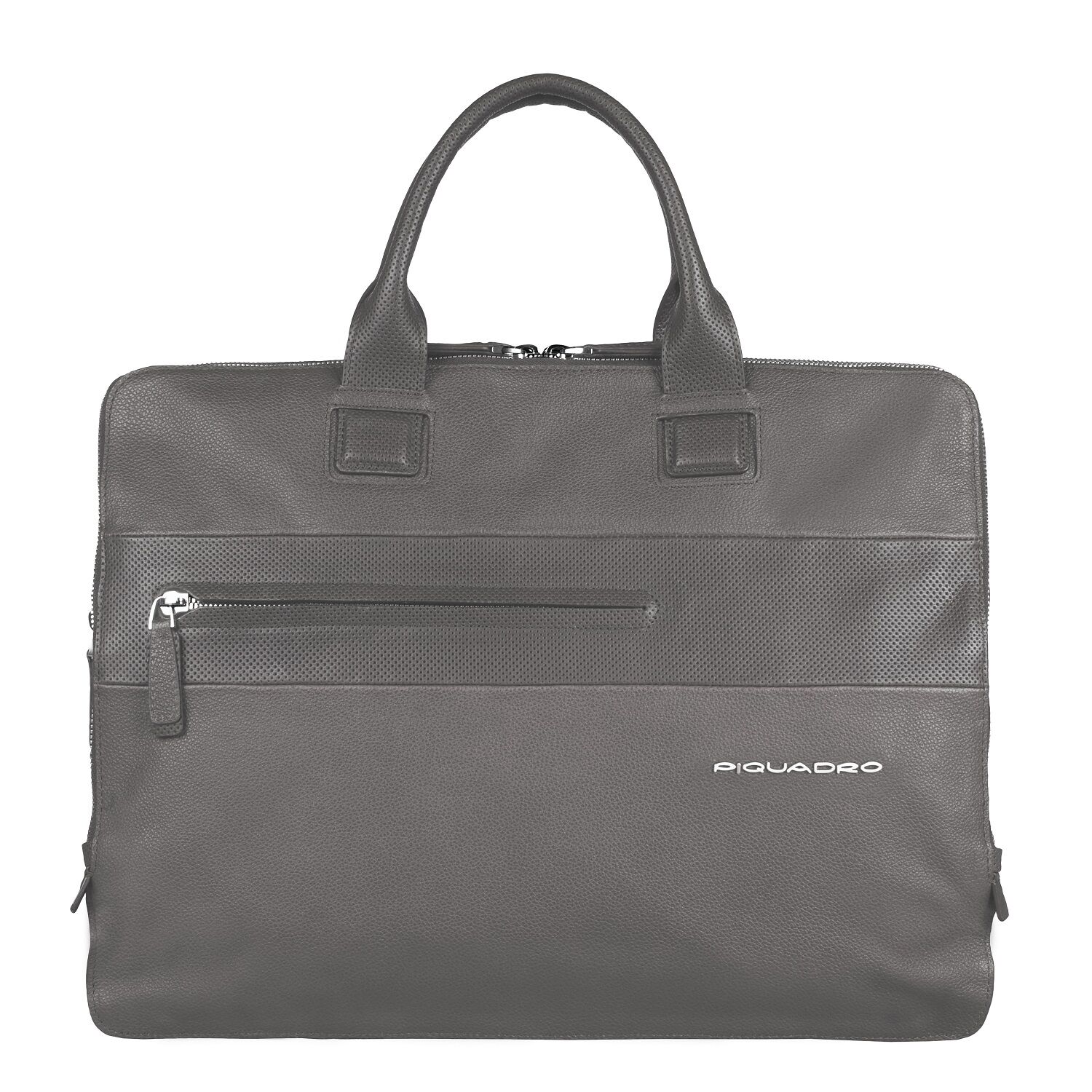 Piquadro Laszlo Doppelgriff-Laptoptasche mit drei Einsteckfächern slate Piquadro Laszlo Doppelgriff-Laptoptasche mit drei Einsteckfächern slate
