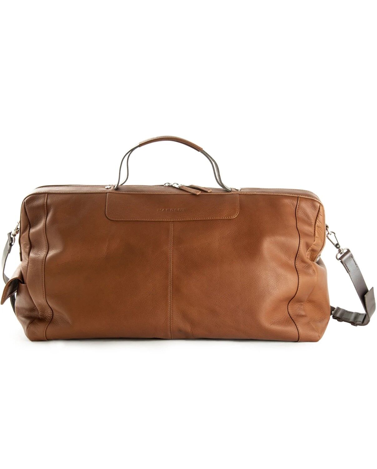 Harold's Country Travel Reisetasche mit Bügelöffnung cognac