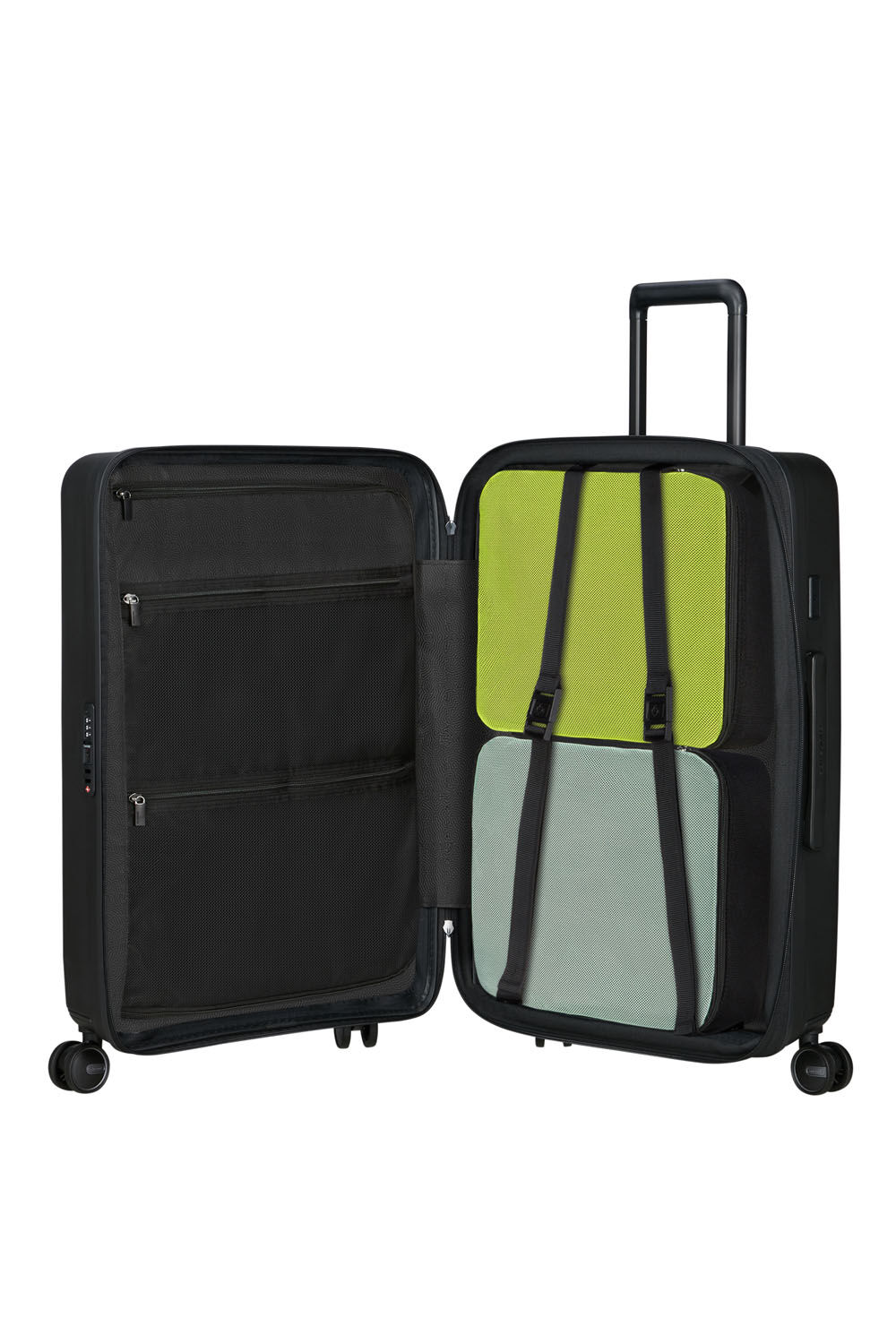 Samsonite Restackd Trolley mit 4 Rollen erweiterbar 68cm + GRATIS HOTELGUTSCHEIN Schwarz Samsonite Restackd Trolley mit 4 Rollen erweiterbar 68cm + GRATIS HOTELGUTSCHEIN Schwarz