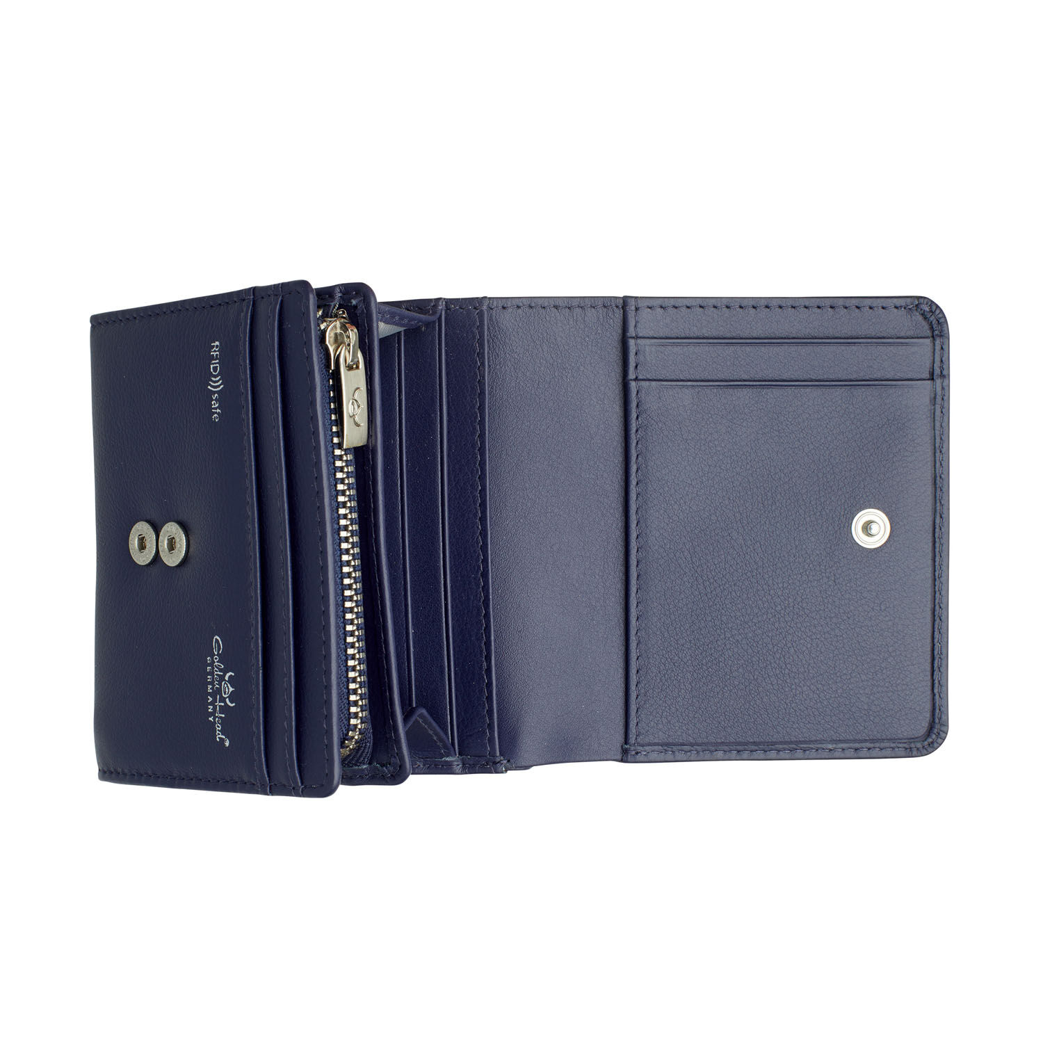 Golden Head Madrid RV-Börse klein RFID Protect blau