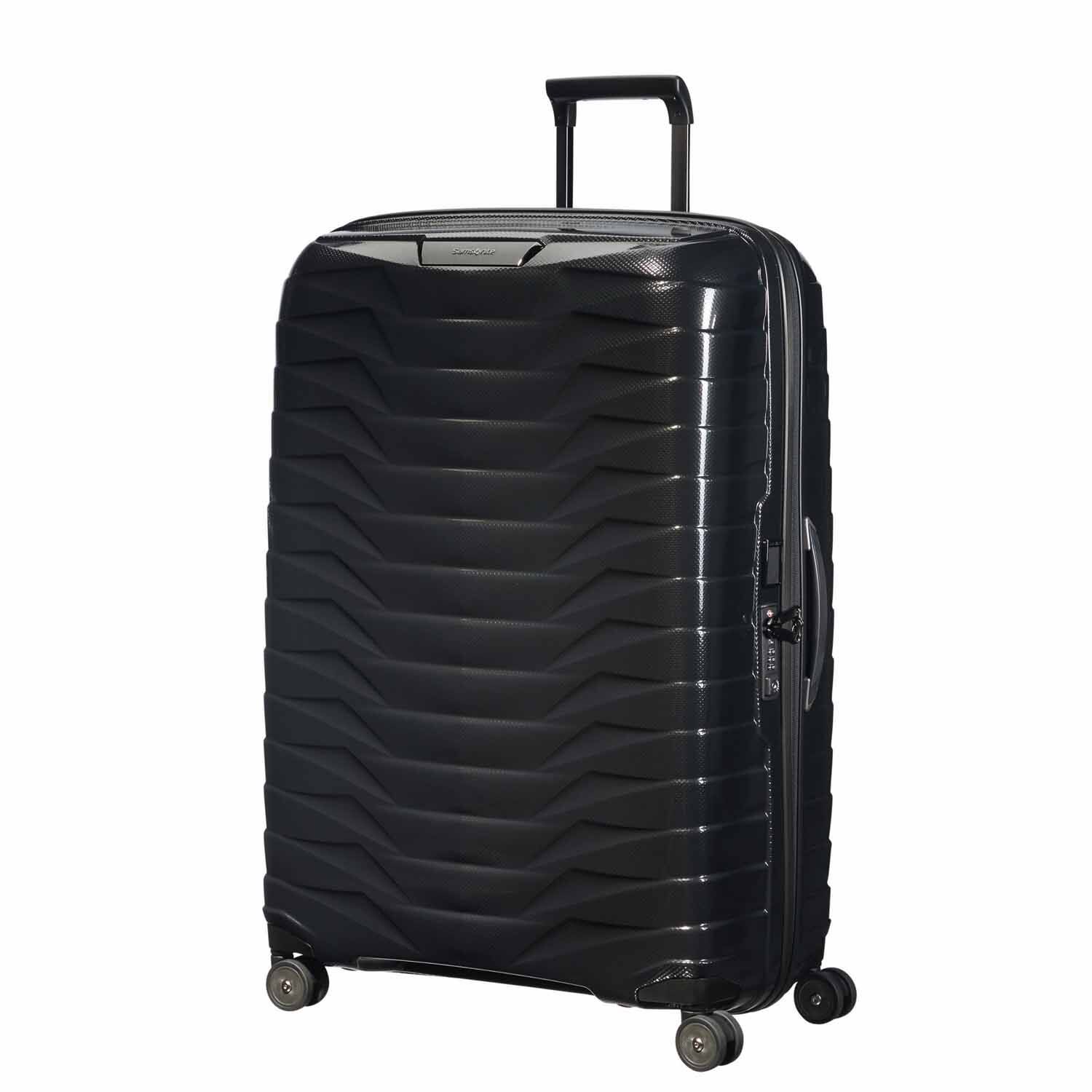 Samsonite Proxis Trolley mit 4 Rollen 81cm + GRATIS HOTELGUTSCHEIN Schwarz