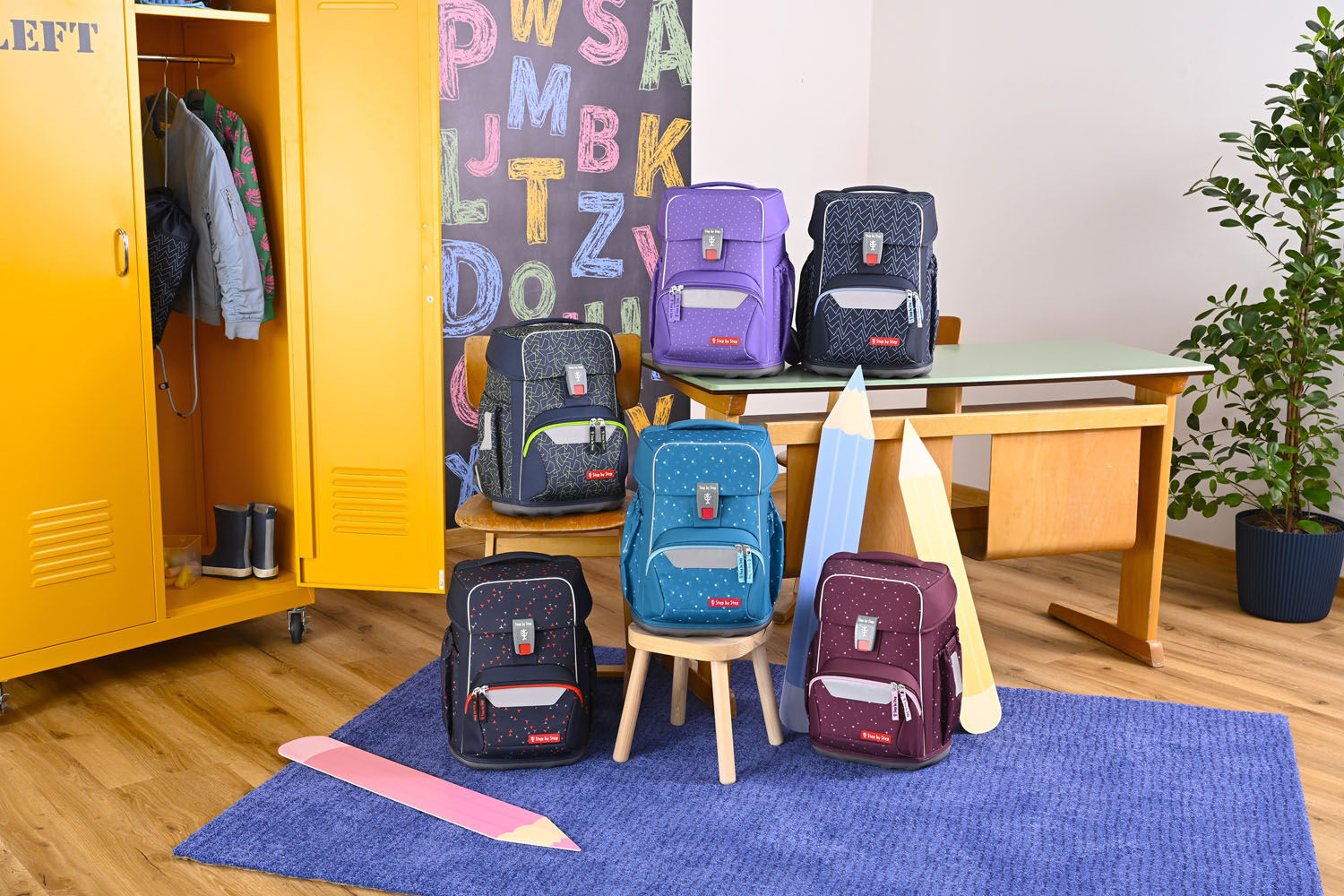 Step by Step BASIS Schulranzen 4-teiliges Set