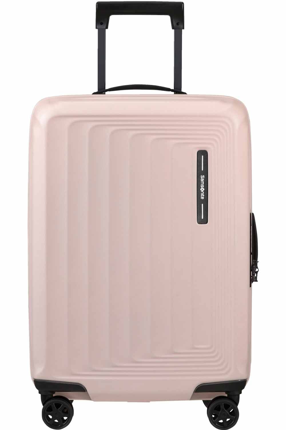 Samsonite Nuon Trolley mit 4 Rollen erweiterbar 55cm + GRATIS HOTELGUTSCHEIN Matt Powder Pink