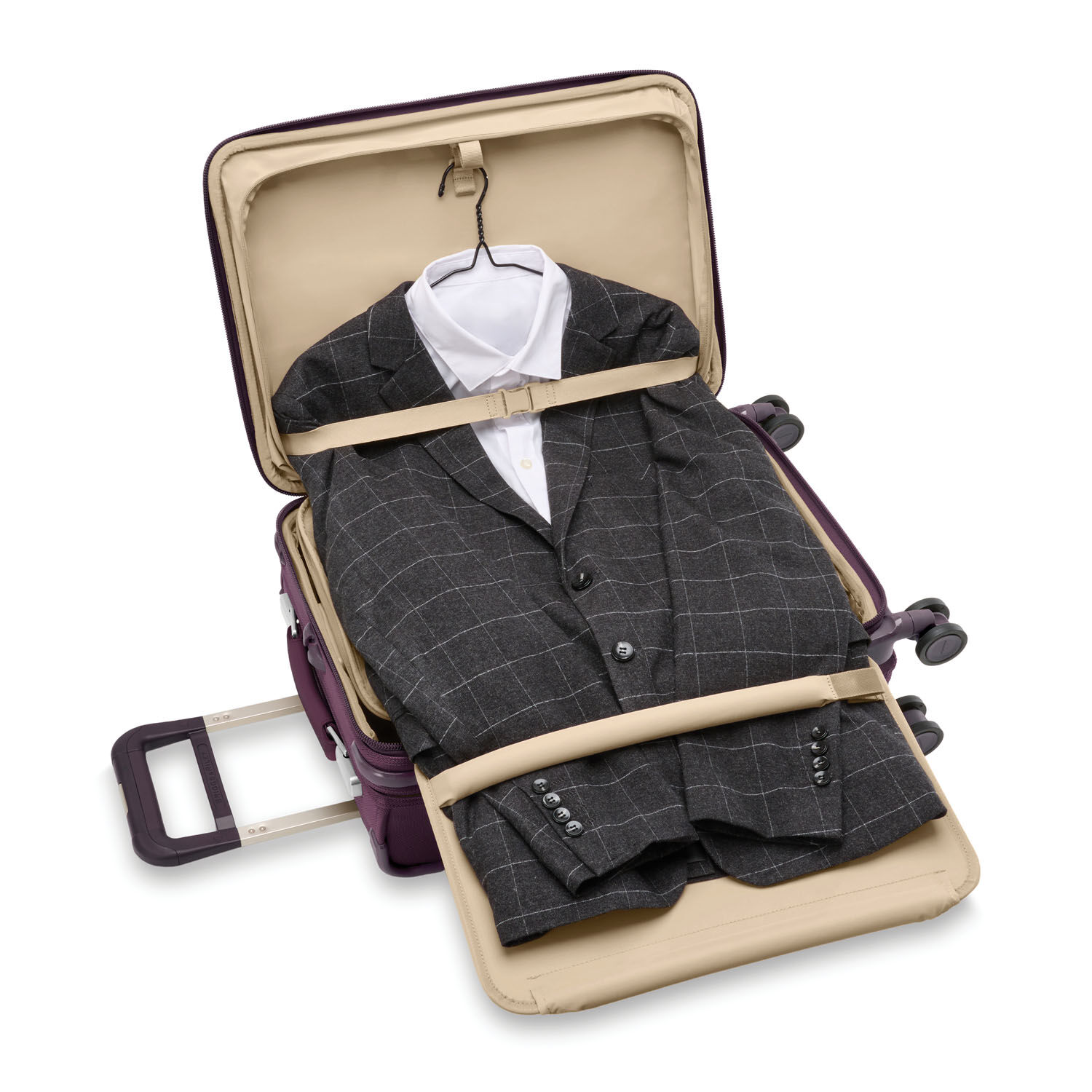 Briggs & Riley Baseline Essential 22" Carry-On Expandable Spinner Plum