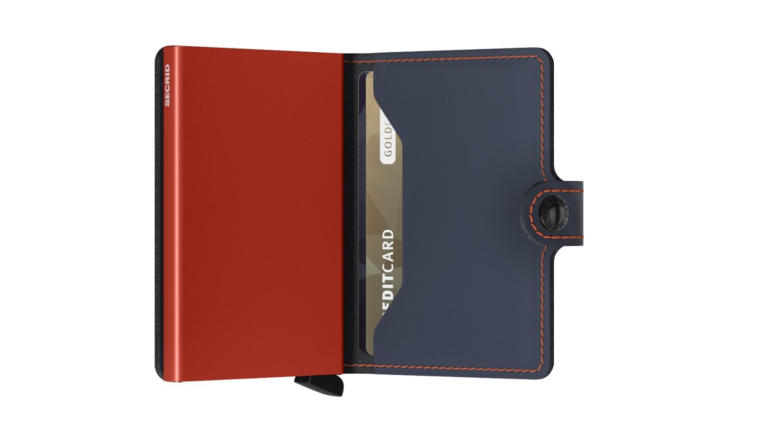 Secrid Miniwallet Matte MM-Night Blue & Orange