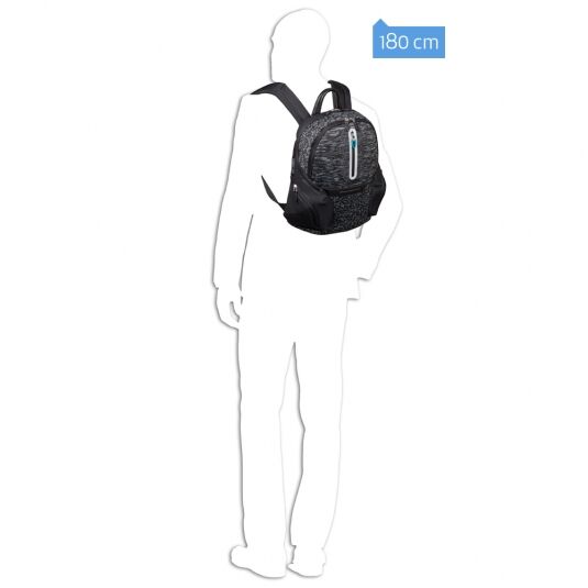 Piquadro Coleos Active Laptop-Rucksack 13.3" mit USB-Anschluss Schwarz
