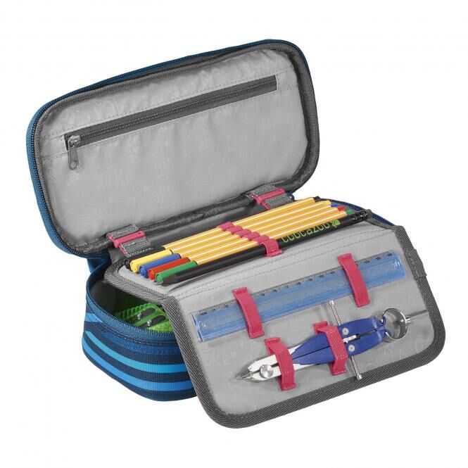 Coocazoo Zubehör Schlampermäppchen -vorherige Modelle Zebra Stripe Blue