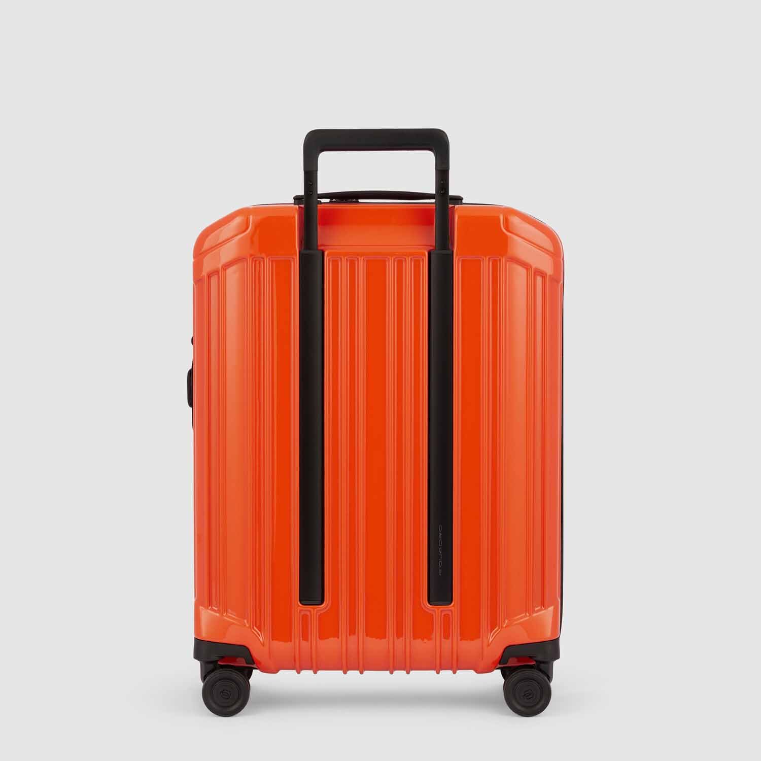 Piquadro PQ-Light 4-Rollen Trolley Koffer 69cm; glänzend Orange