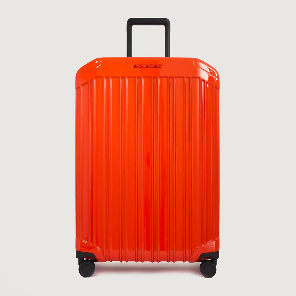 Piquadro PQ-Light 4-Rollen Trolley Koffer 75cm; glänzend Orange