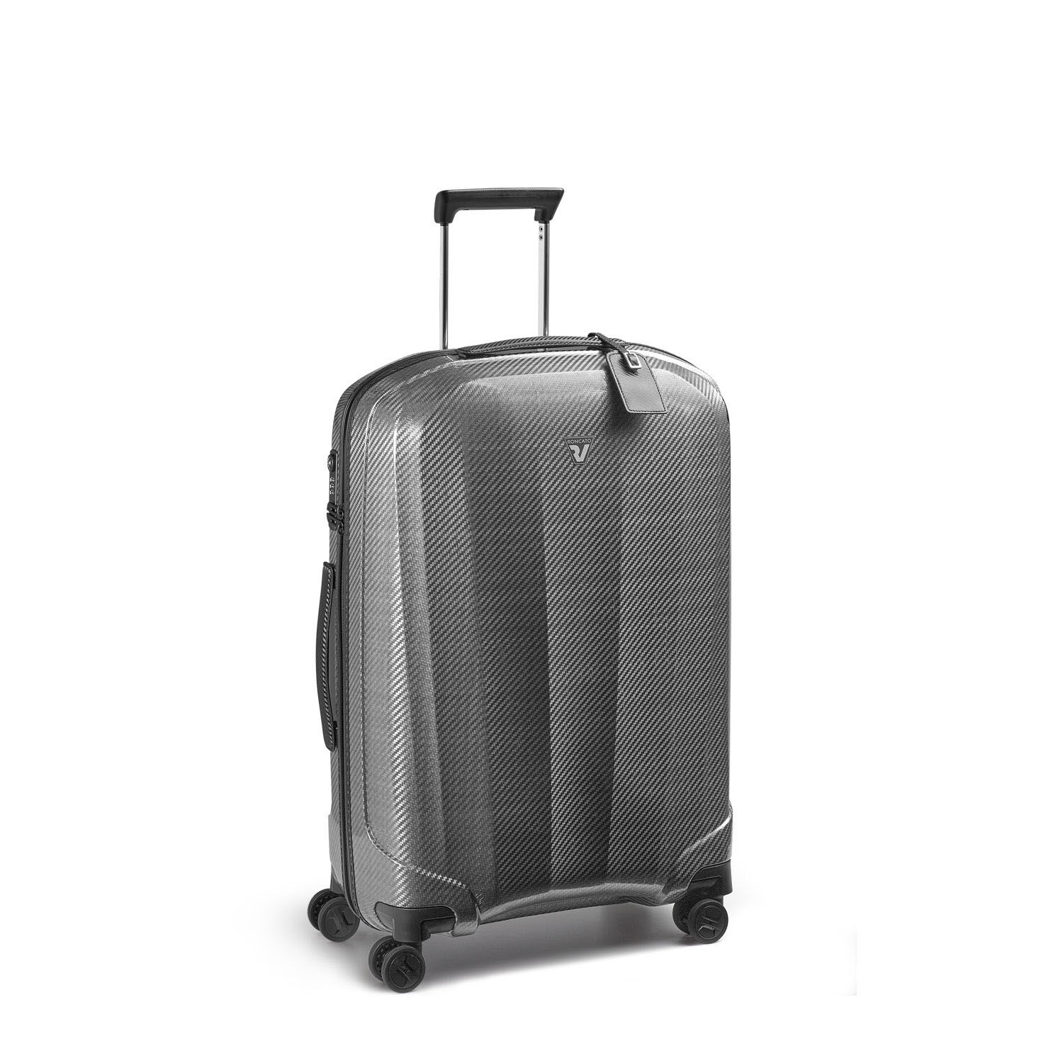 Roncato WE ARE GLAM DLX Mittelgrosser Koffer 70cm erweiterbar Black/Platinum