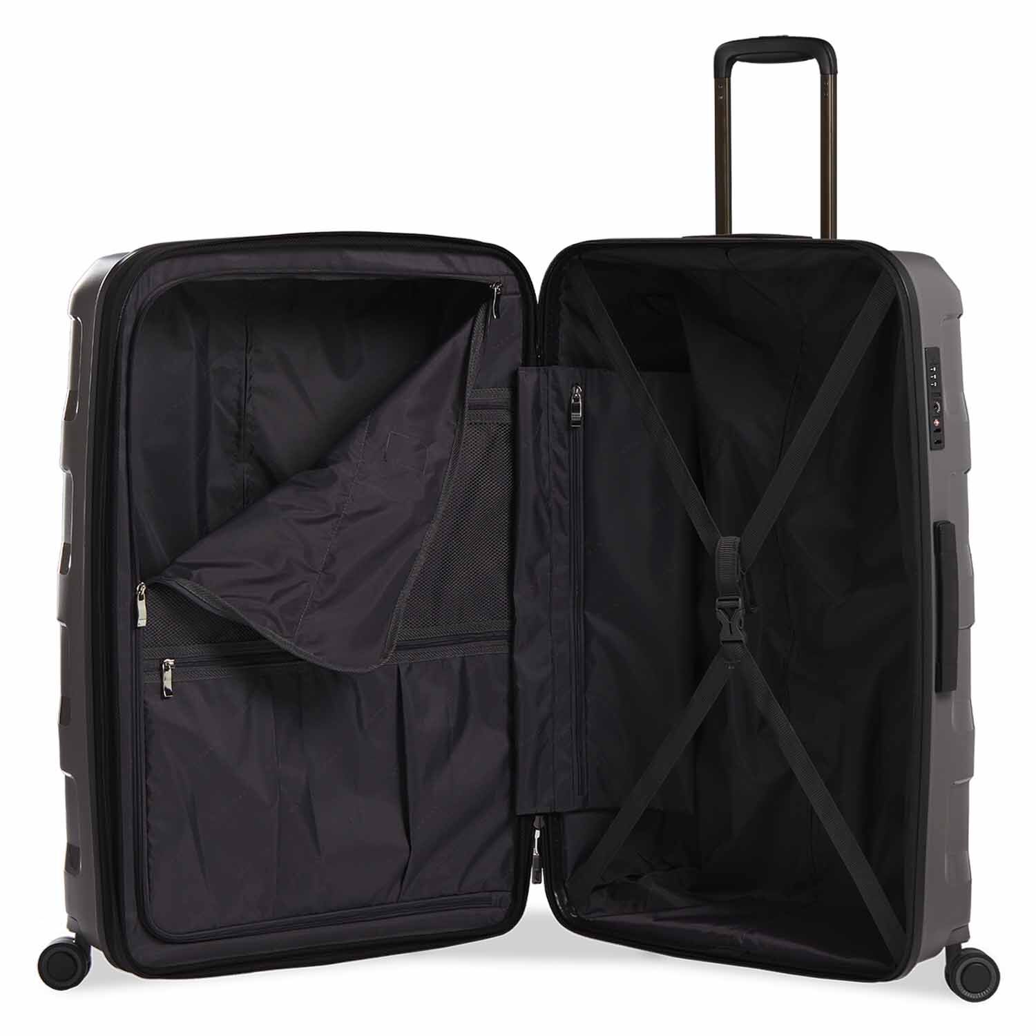 Stratic Straw + Hartschalen-Koffer L, erweiterbar dark grey Stratic Straw + Hartschalen-Koffer L, erweiterbar dark grey