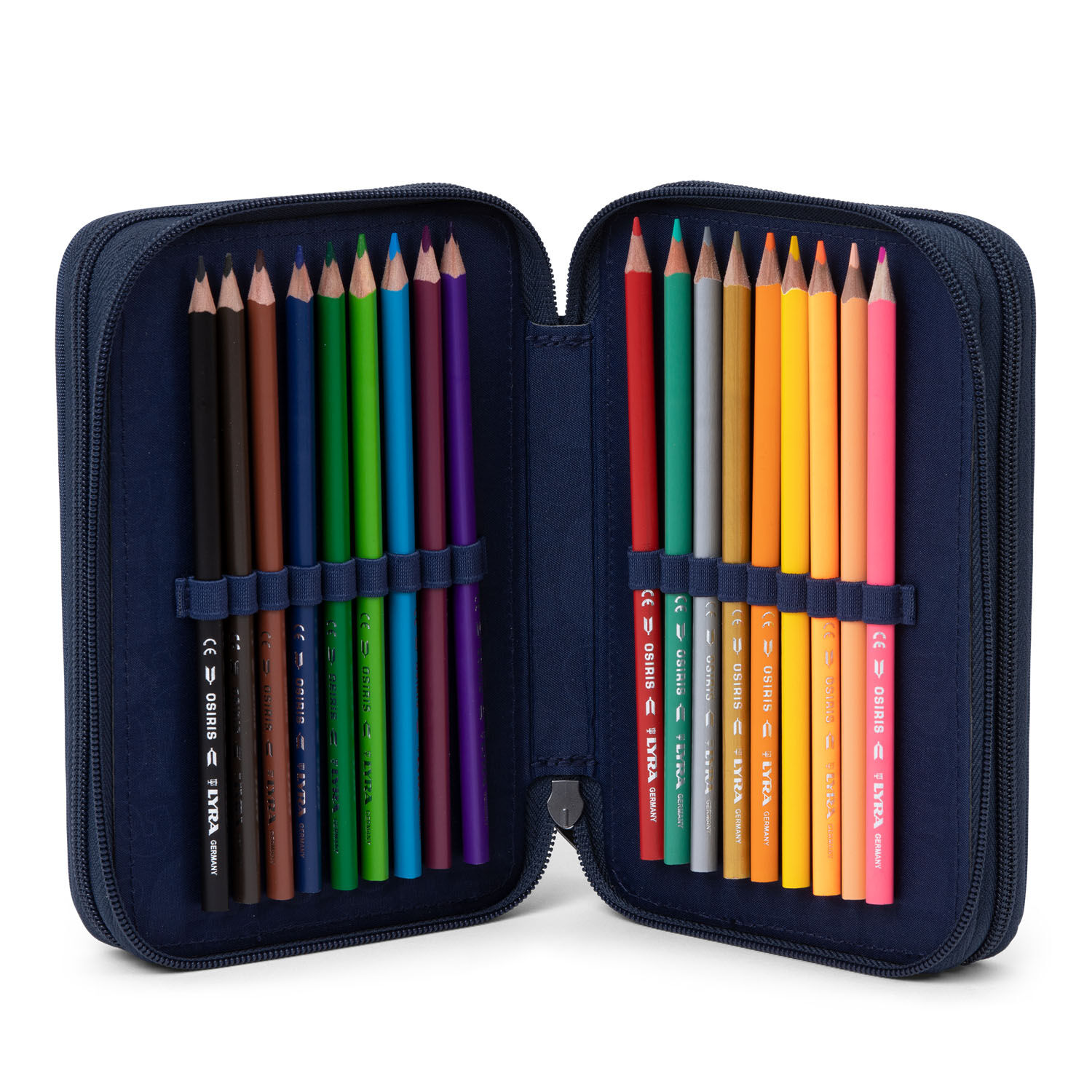 ergobag Schulzubehör REFLEX GLOW Maxi-Mäppchen, befüllt mit 3 Fächern Super Reflektbär