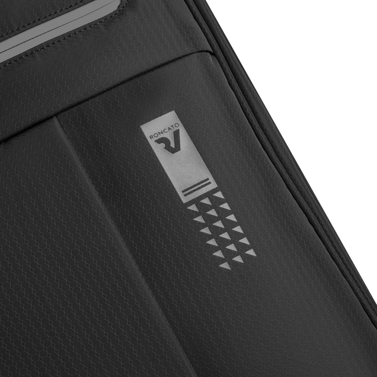 Roncato Lite Soft Handgepäck Carry-On Trolley 2-Rollen Black