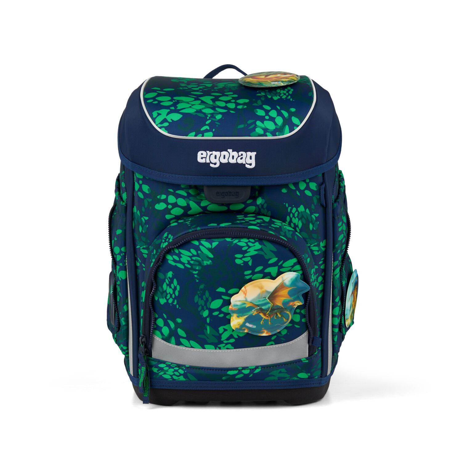 ergobag cubo Schulranzen, 5-teiliges Set, Kollektion 2026 DrachenbezwingBär