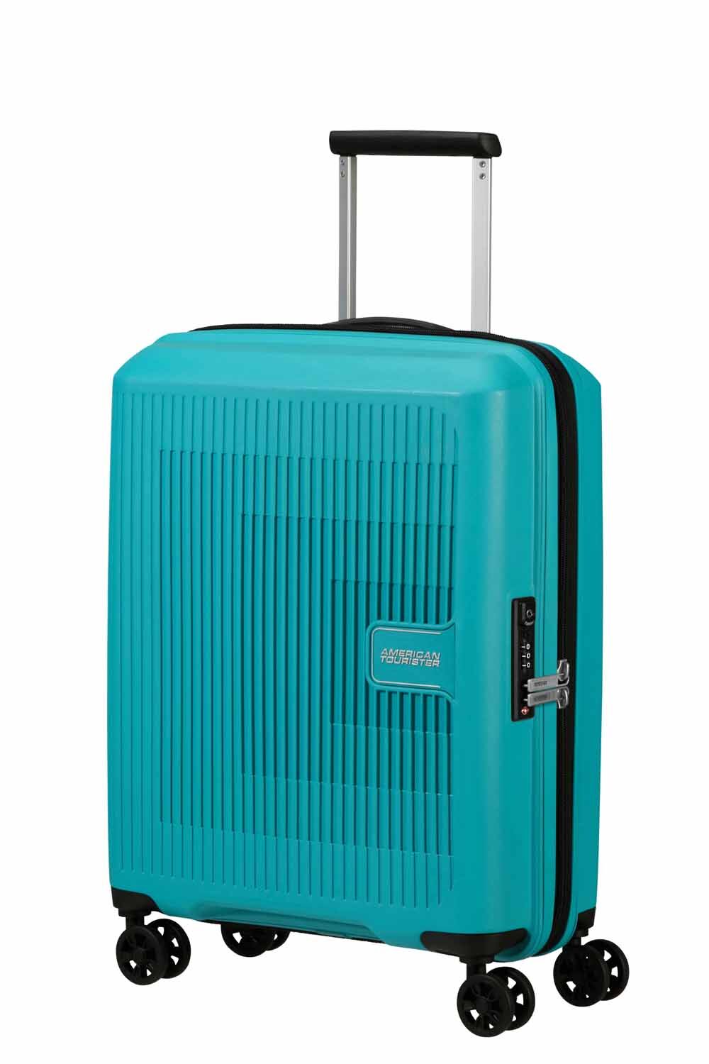 American Tourister AeroStep Handgepäck 55cm erweiterbar Turquoise Tonic