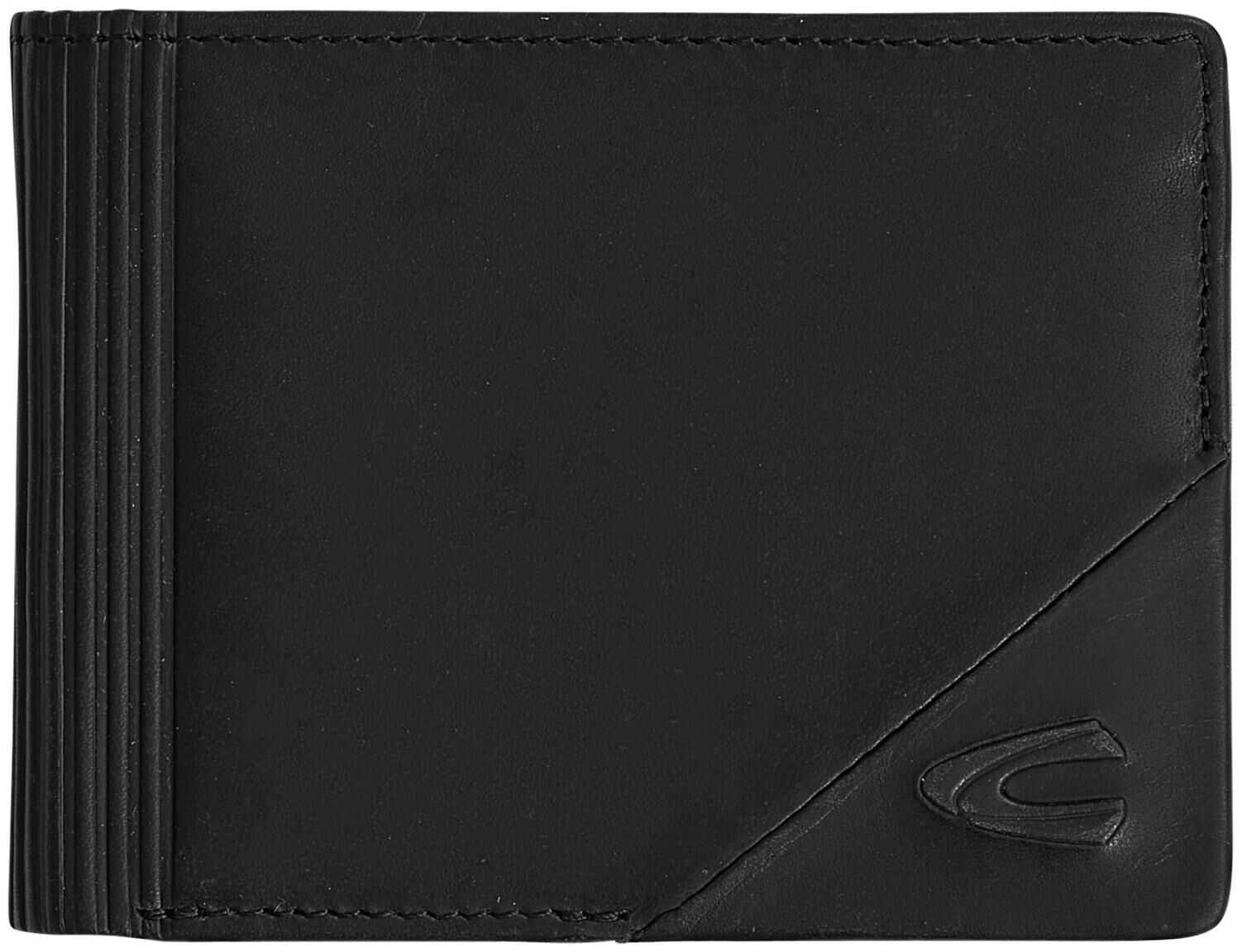 Camel Active Taiga  Brieftasche im Querformat mit RFID-Schutz, schwarz