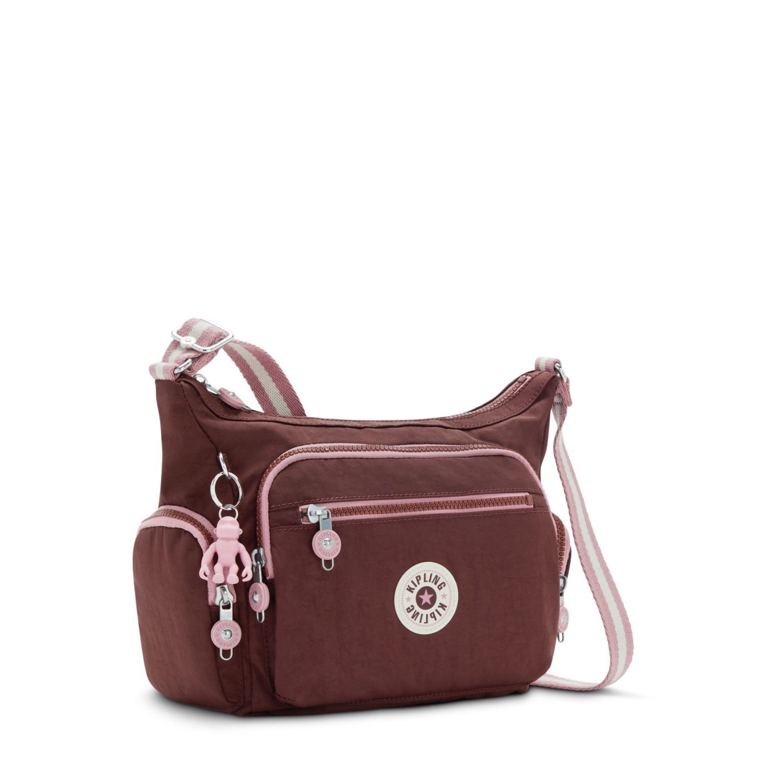 Kipling GABBIE S Umhängetasche mit Handyfach Mahogany Block