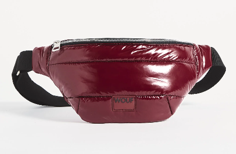 Wouf Quilted Collection Waist Bag Glossy burgundy