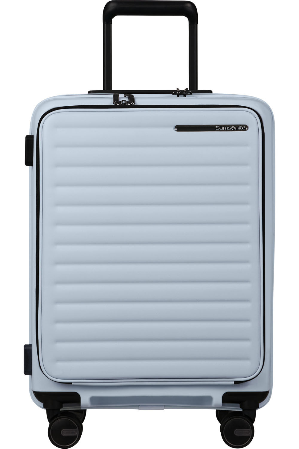 Samsonite Restackd EASY ACCESS Trolley mit 4 Rollen erweiterbar 55cm Glacier