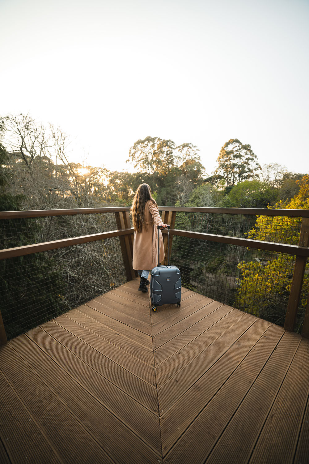 IMPACKT IP1 Koffer S, 4-Rollen mit USB-Port Glacier blue