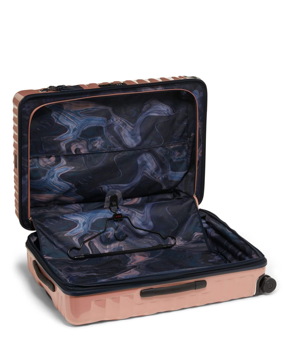 Tumi 19 Degree Erweiterbarer Aufgabekoffer für längere Reisen 77,5cm; glänzend Blush/Navy Liquid Print