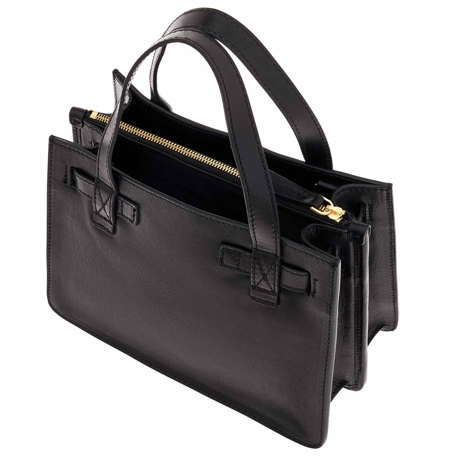 The Bridge Biba Tasche mit Doppelfunktion Schwarz/Gold The Bridge Biba Tasche mit Doppelfunktion Schwarz/Gold