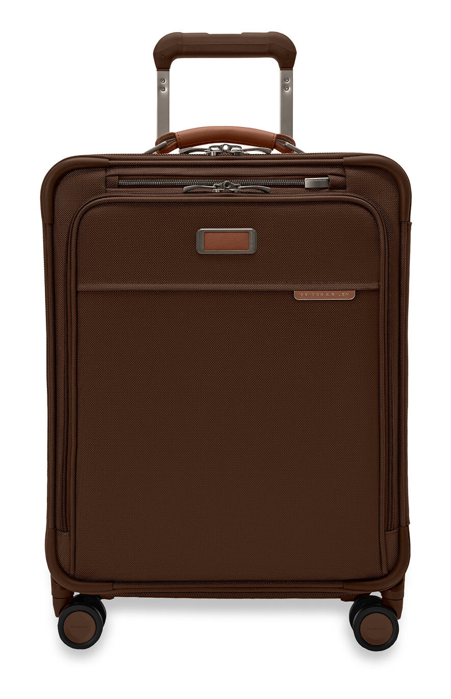 Briggs & Riley Baseline Global Carry-on Spinner 21" Exp Chocolate