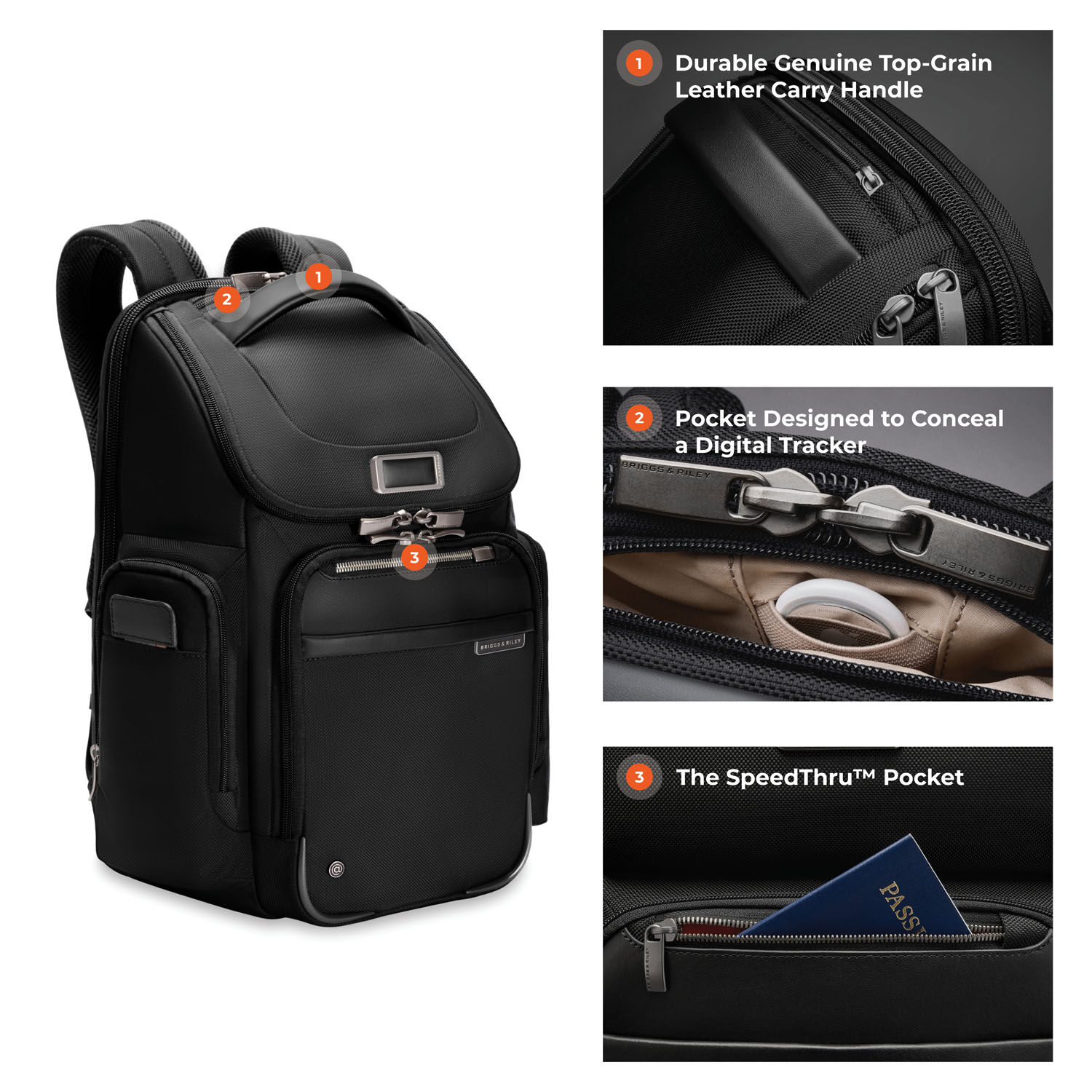 Briggs & Riley Business 2.0 Widemouth Backpack Black Briggs & Riley Business 2.0 Widemouth Backpack Black