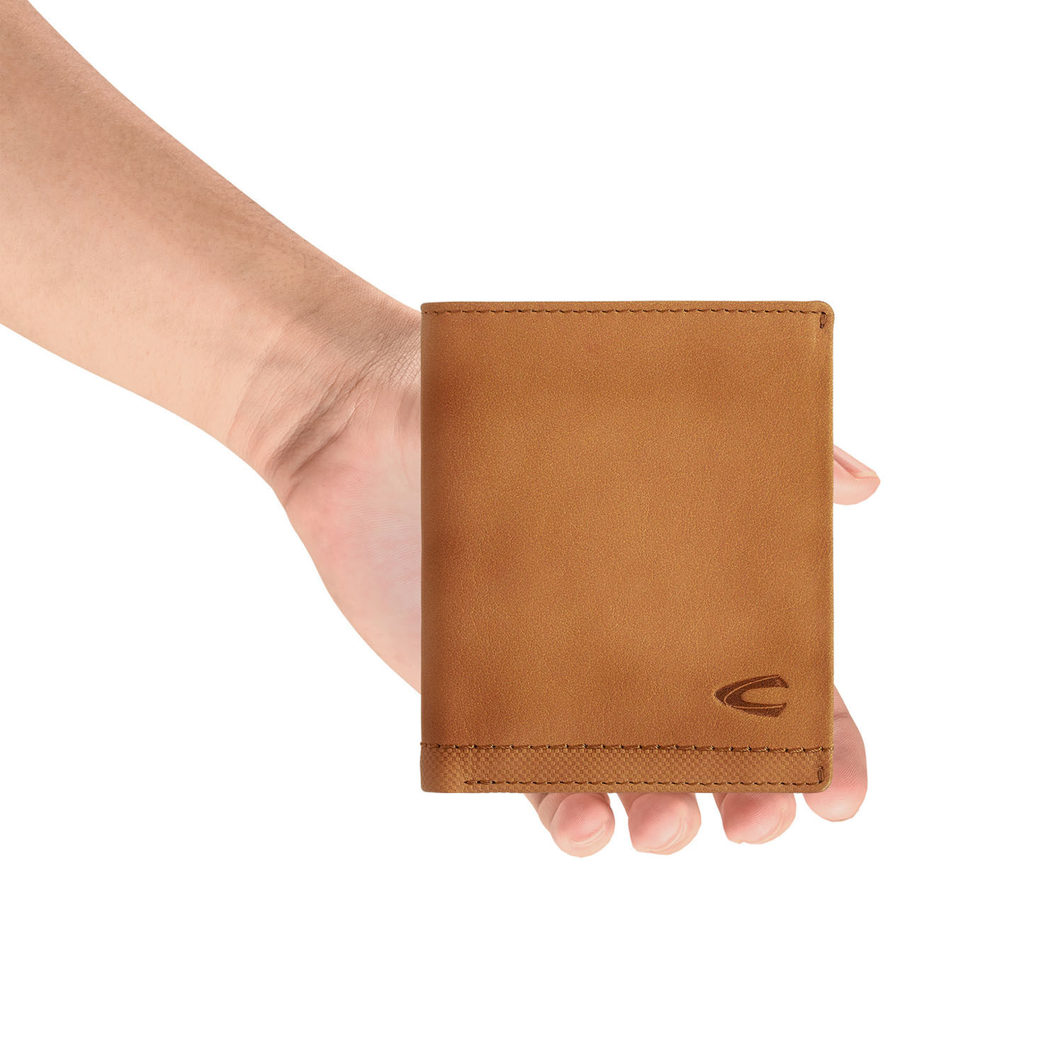 Camel Active Nimbus Geldbörse aus Leder mit RFID Safe 4190 Cognac