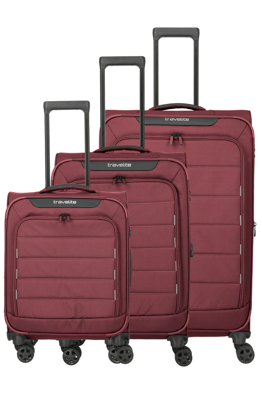 Travelite SKAII 3-tlg. Koffer-Set 2026, Red
