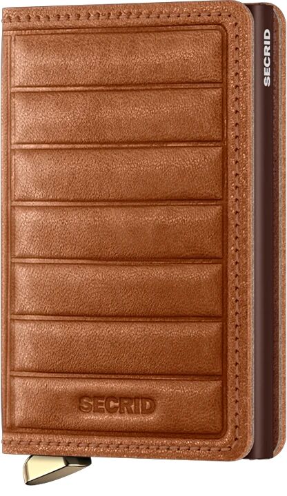 Secrid Slimwallet Premium Emboss SEl-Lines Cognac