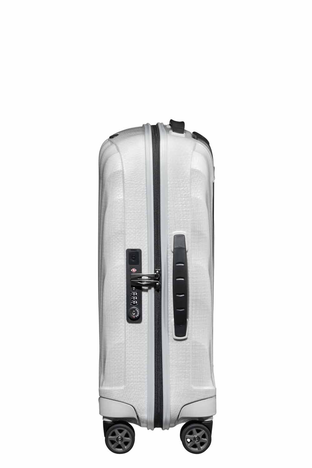 Samsonite C-Lite Trolley mit 4 Rollen erweiterbar 55cm + GRATIS HOTELGUTSCHEIN Off White