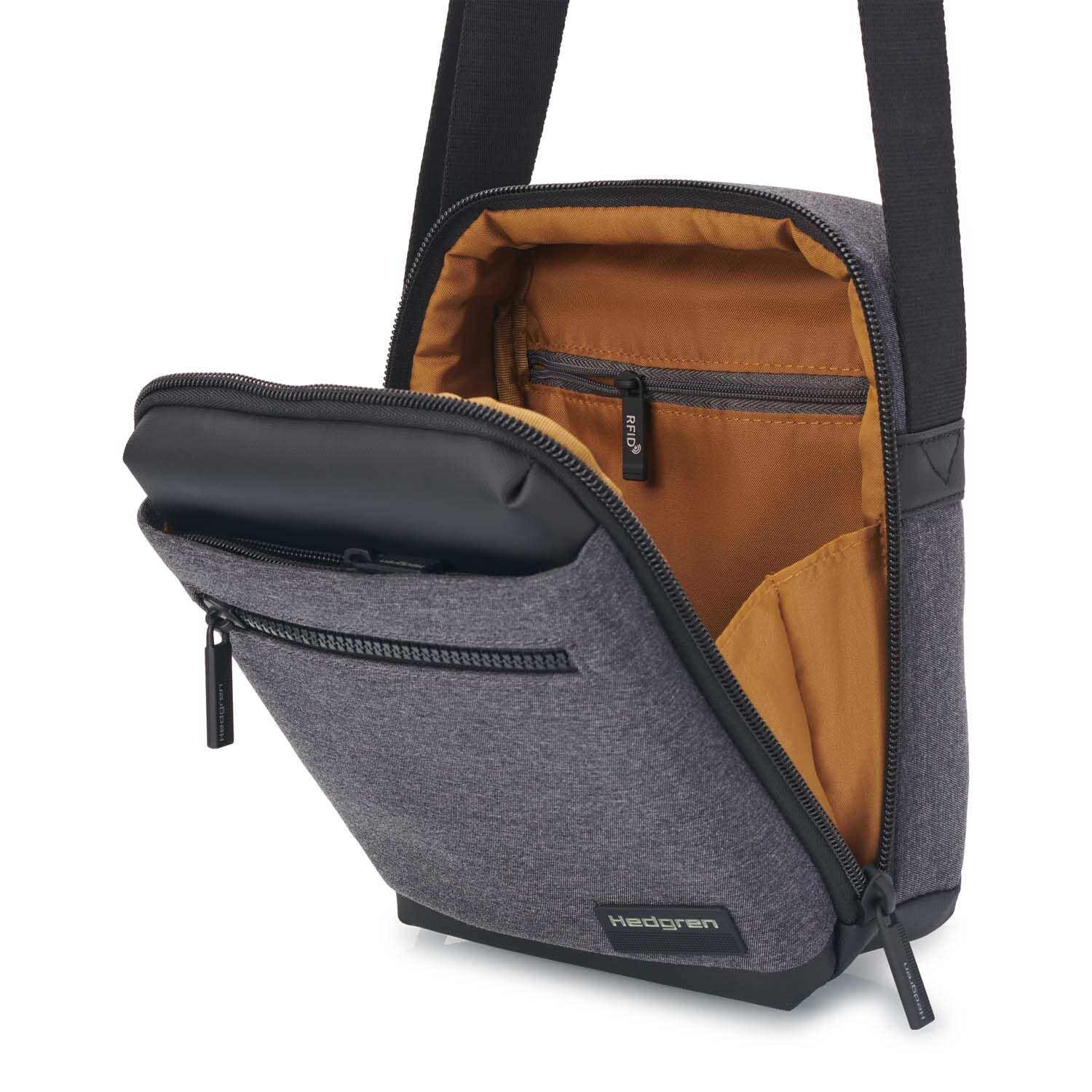 Hedgren Next APP Vertical Crossover Pouch, RFID, 7" Stylish Grey