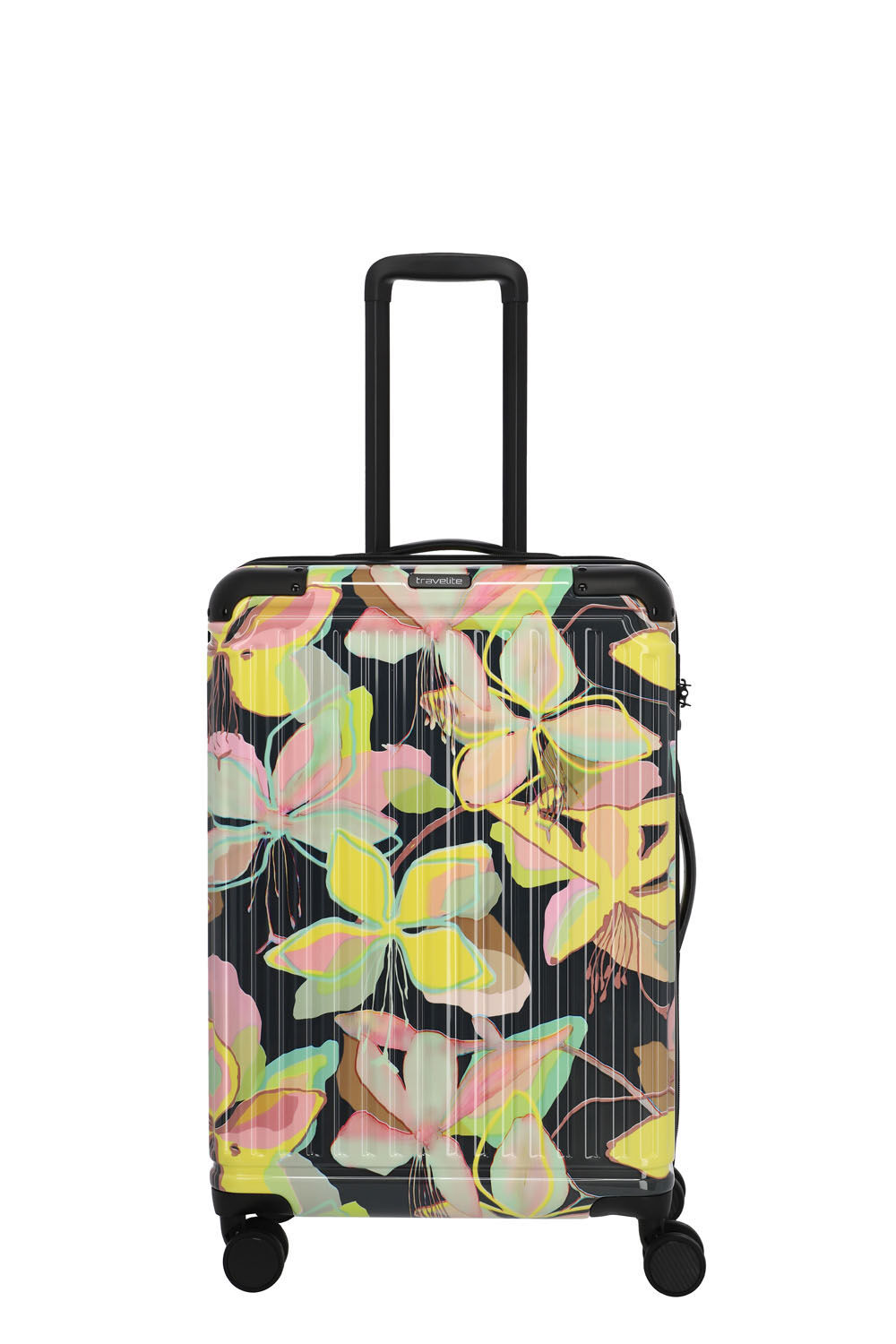 Travelite Cruise 4-Rad Trolley M Gelbe Orchidee
