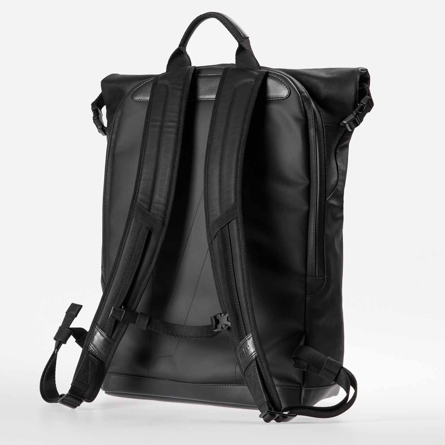aunts & uncles Japan Matsuyama Rolltop Rucksack mit 16" Notebookfach black