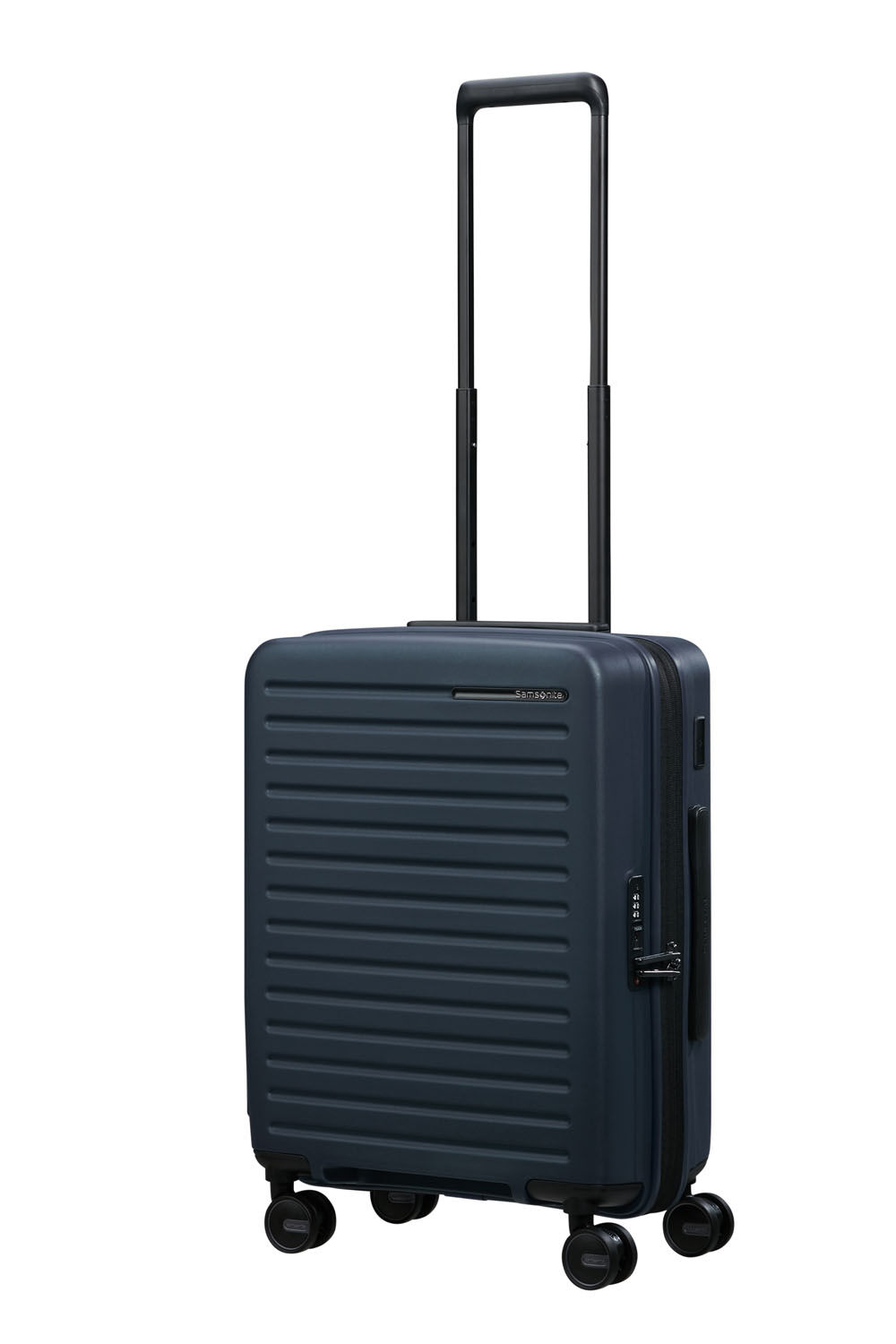 Samsonite Restackd Trolley mit 4 Rollen erweiterbar 55cm + GRATIS HOTELGUTSCHEIN Midnight