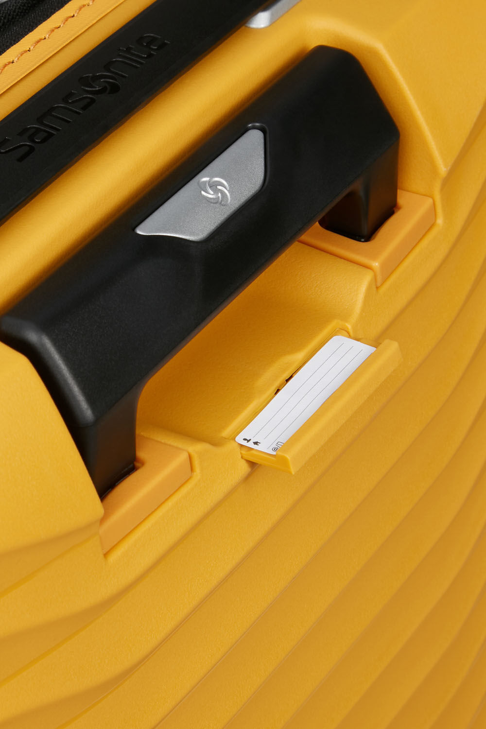 Samsonite Upscape Trolley mit 4 Rollen erweiterbar 55cm -Easy Access + GRATIS HOTELGUTSCHEIN Gelb