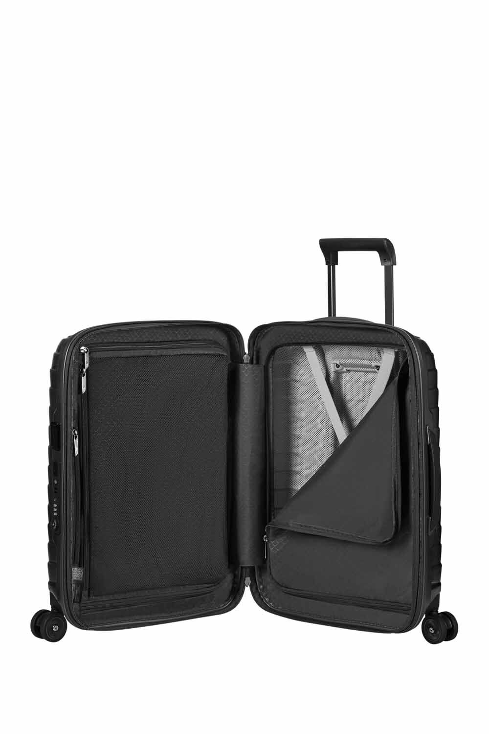 Samsonite Proxis Trolley mit 4 Rollen erweiterbar 55cm (20/23cm) + GRATIS HOTELGUTSCHEIN Matt Graphite