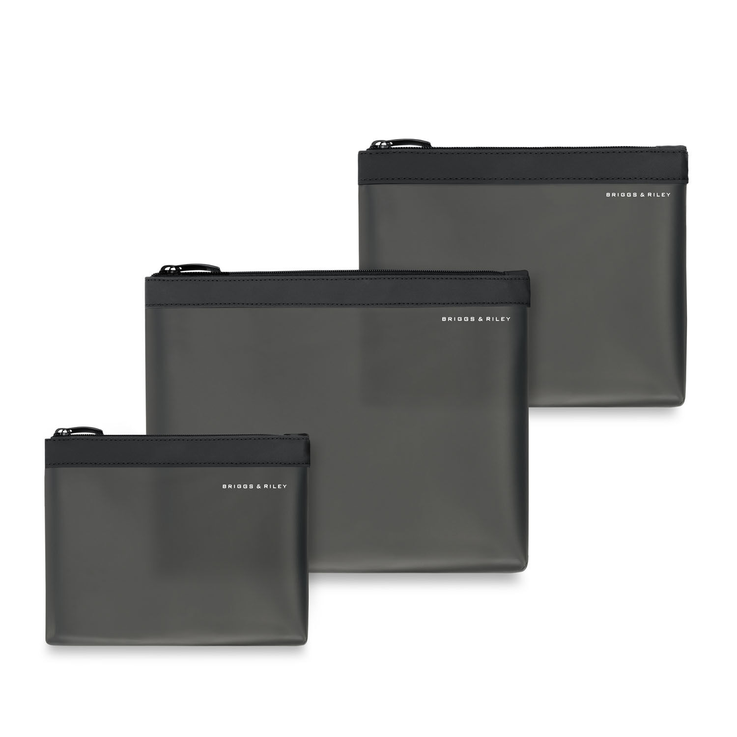 Briggs & Riley Travel Essentials Translucent Pouch 3-teilige-Set Black Briggs & Riley Travel Essentials Translucent Pouch 3-teilige-Set Black