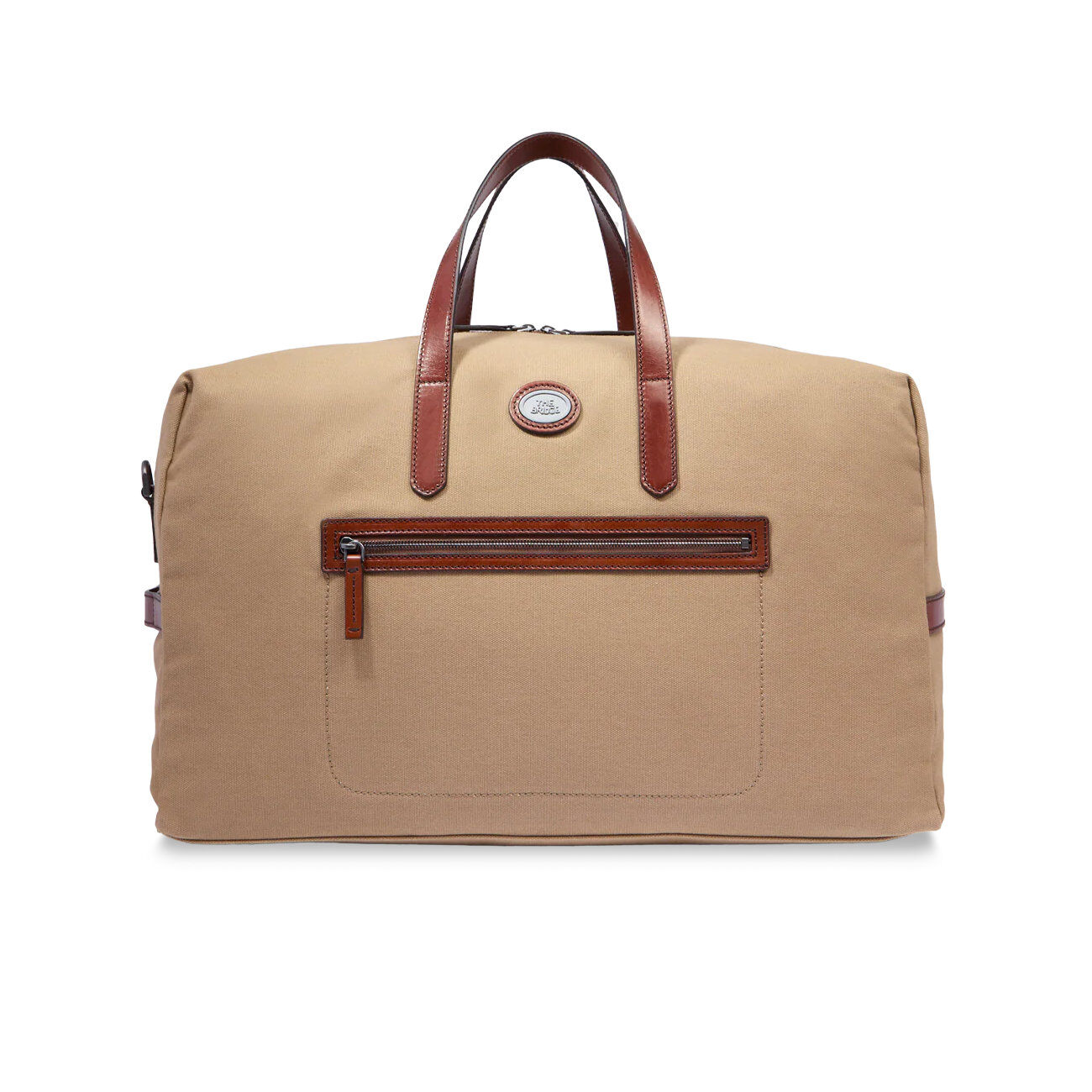 The Bridge Story Viaggio Reisetasche/Duffle Leder und Stoff M - 55CM Natural/Brown with Dark Ruthenium