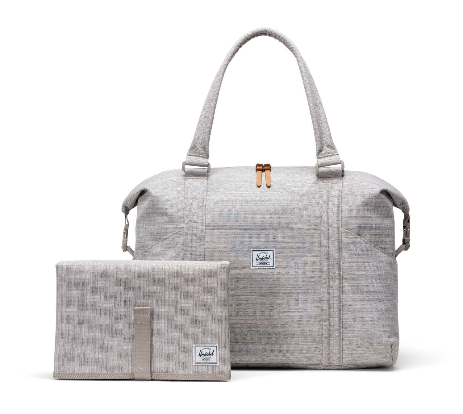 Herschel Strand Duffle Wickeltasche 24L Light Grey Crosshatch