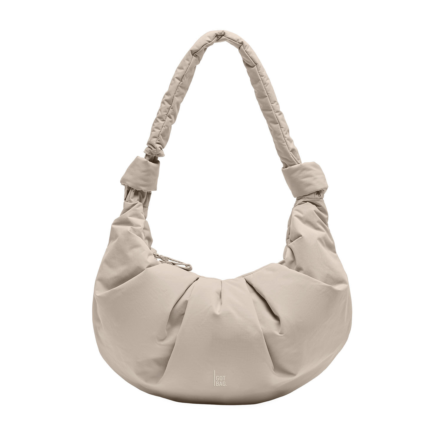 GOT BAG PLEAT MOON BAG LARGE, monochrome scallop
