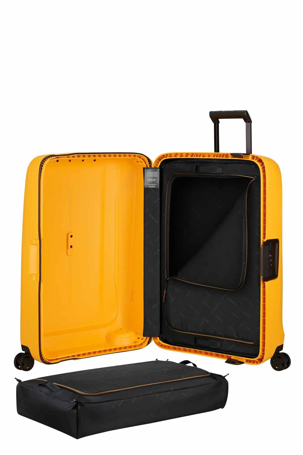 Samsonite Essens Trolley mit 4 Rollen 69cm + GRATIS HOTELGUTSCHEIN Radiant Yellow